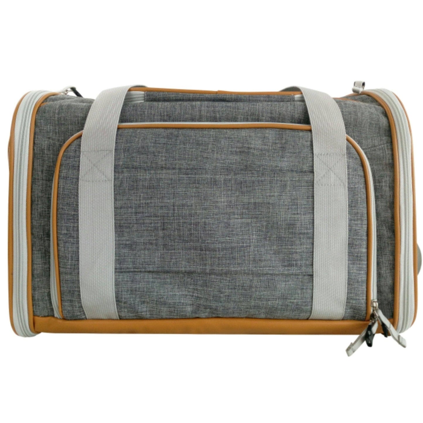 Mr. Peanut's Platinum Series Double Expandable Pet Carrier: Snowflake Gray
