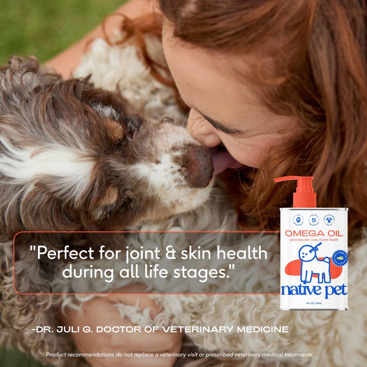 Omega-3 Fish Oil, Skin & Coat Health Supplement for Dogs: 8 oz
