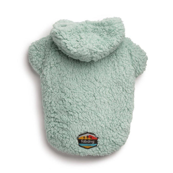 Seafoam Sherpa Dog Hoodie: 12"