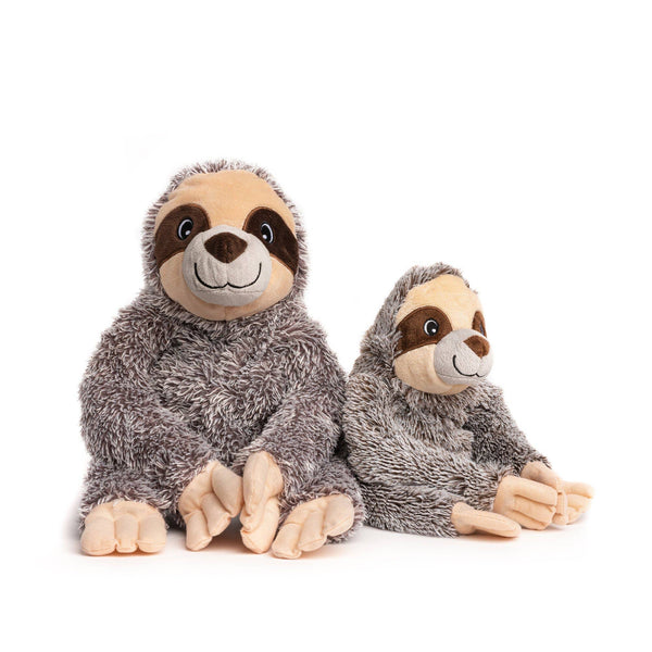 Fluffy Sloth Plush Dog Toy: Small