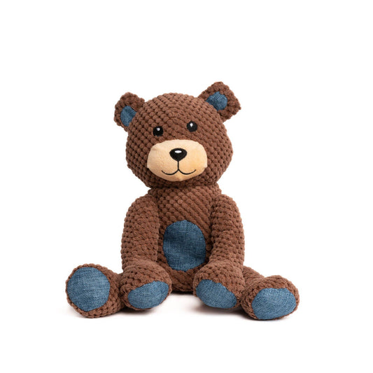 Floppy Teddy Bear Plush Dog Toy: Small